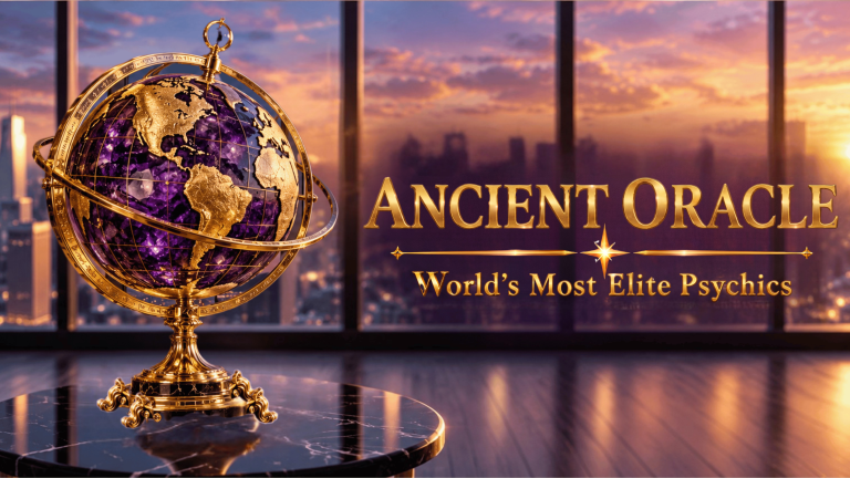 Ancient Oracle official website globe illustration